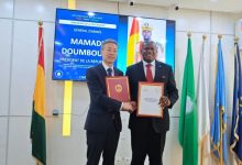 驻几内亚大使会见几合作部长纳贝-中非友好经贸发展工作委员会