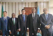 驻赤道几内亚大使会见赤几电力与可再生能源部部长恩贡加-中非友好经贸发展工作委员会