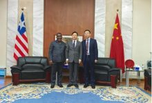 驻利比里亚大使会见利劳工部长克鲁阿-中非友好经贸发展工作委员会